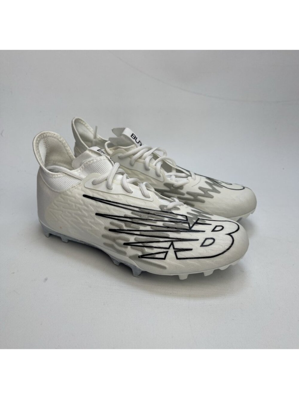 New Balance Burn XLW3 Lacrosse Cleats Size Men 8.5 White Dynomite NEW Read